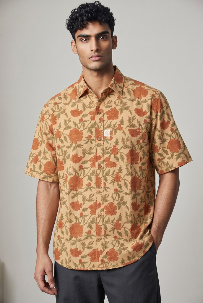 [M-BP-001] Cheeku Base Big Flower Buta Print (M)
